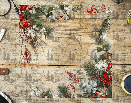 UVDTF Eucalyptus Pine and Berries 20oz 30oz 10"x10"