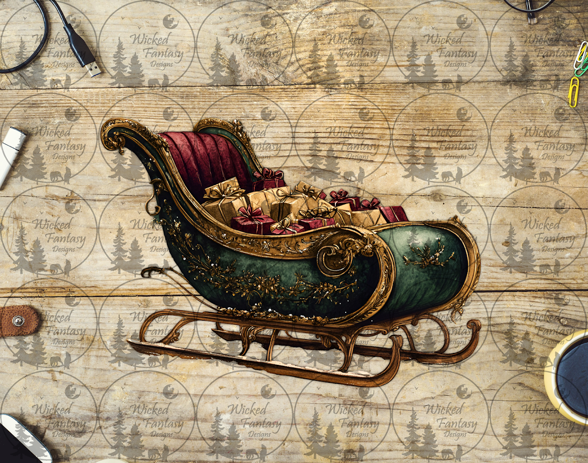 UVDTF Emerald Green Sleigh