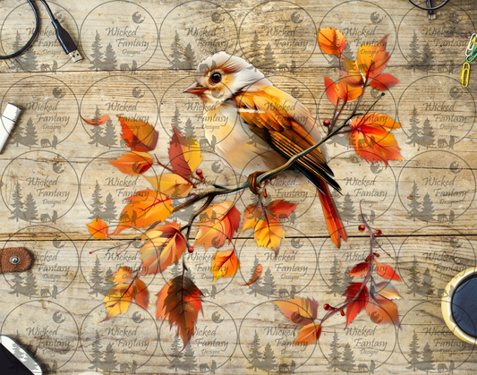 UVDTF Bird on Autumn Branch