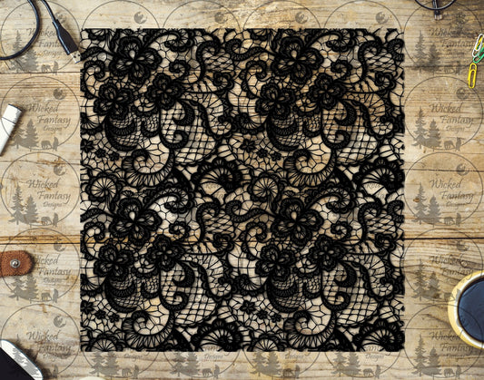 UVDTF Lace Filagree Floral 20oz 30oz 10"x10"