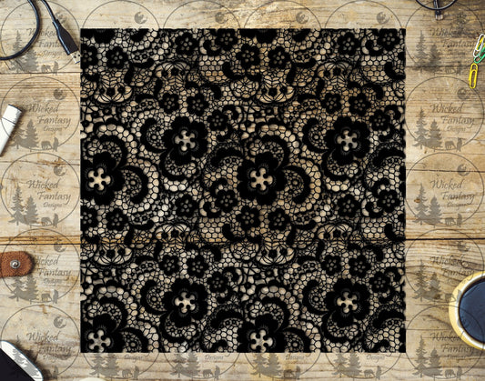 UVDTF Lace Petals 20oz 30oz 10"x10"