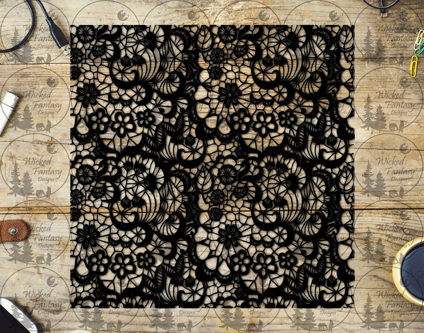 UVDTF Lace Reata 20oz 30oz 10"x10"