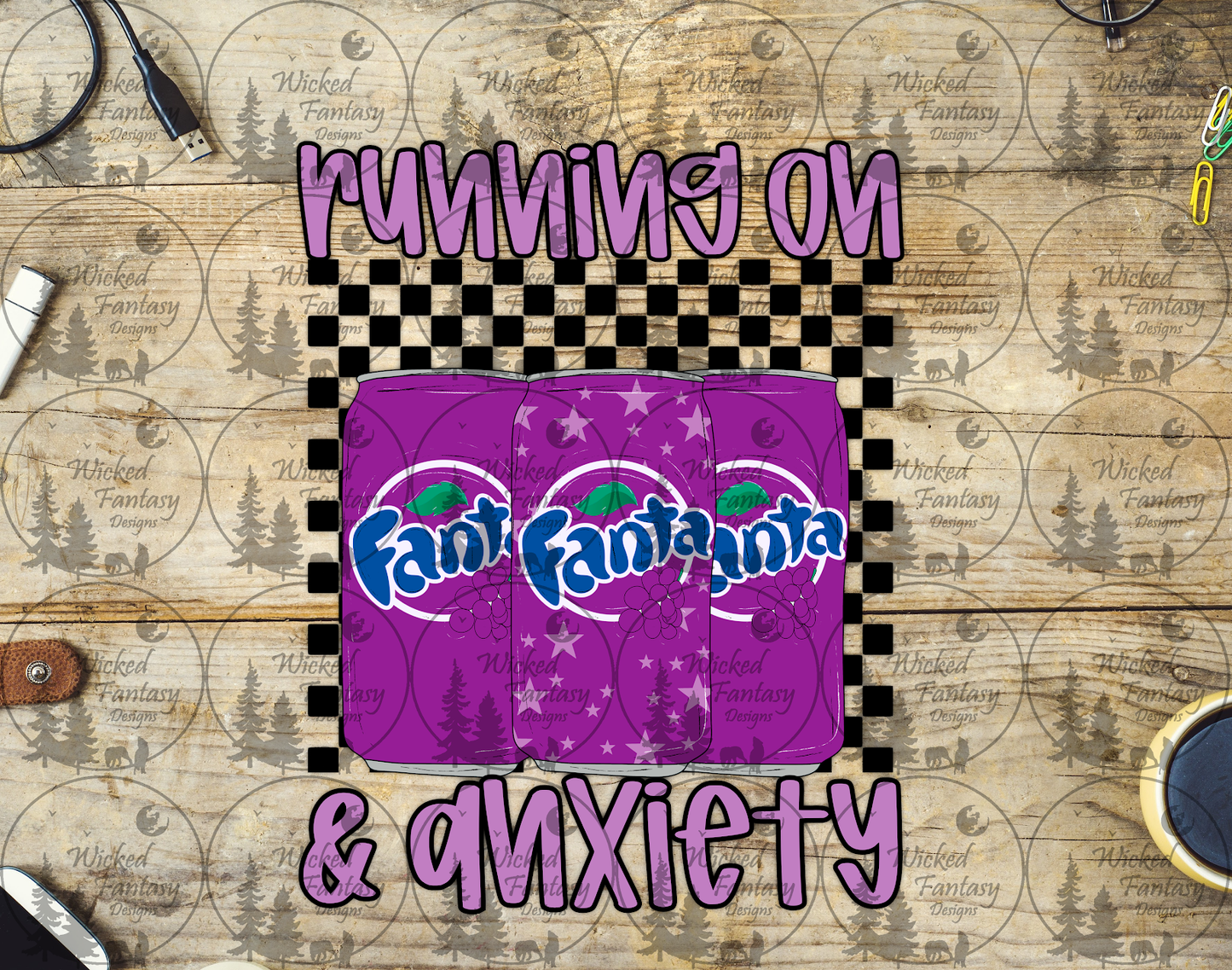 UVDTF Running on Purple F and Anxiety