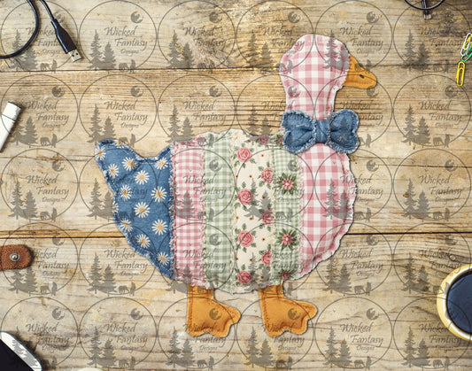 UVDTF Patchwork Quilted Goose