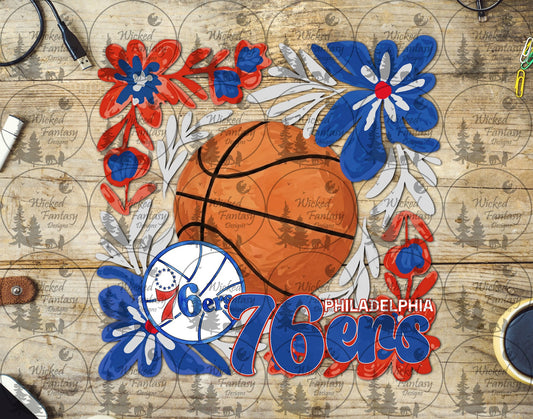 UVDTF Basketball Floral 76