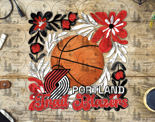 UVDTF Basketball Floral Portland