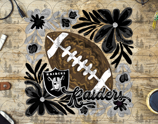 UVDTF Floral Football Raid