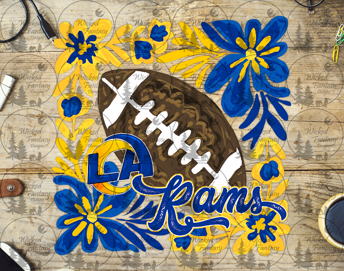 UVDTF Floral Football LA