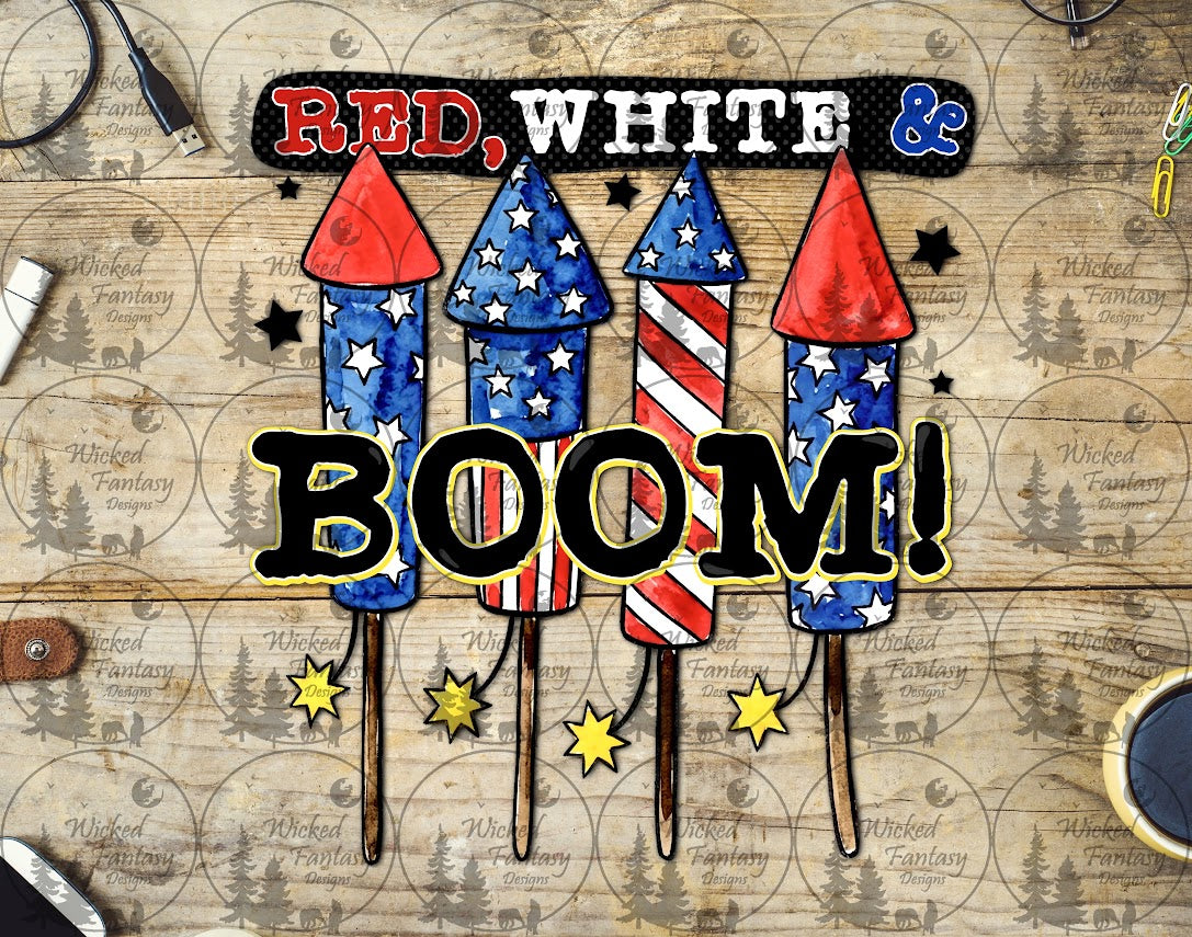 UVDTF Red White and BOOM