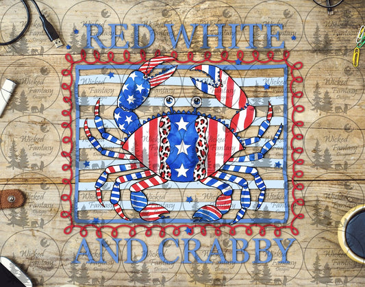 UVDTF Red White and Crabby