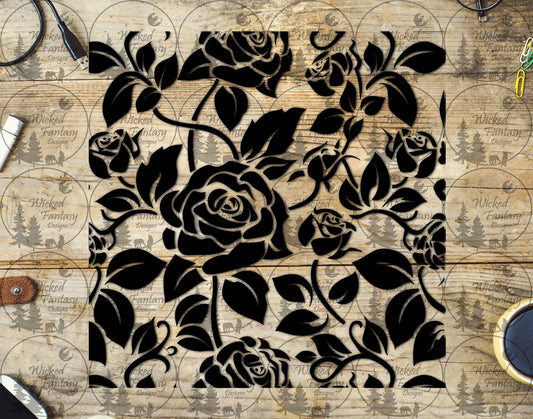 UVDTF Roses and Vines 20oz 30oz 10"x10"