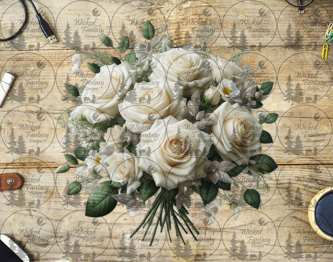 UVDTF Ivory Rose Bouquet