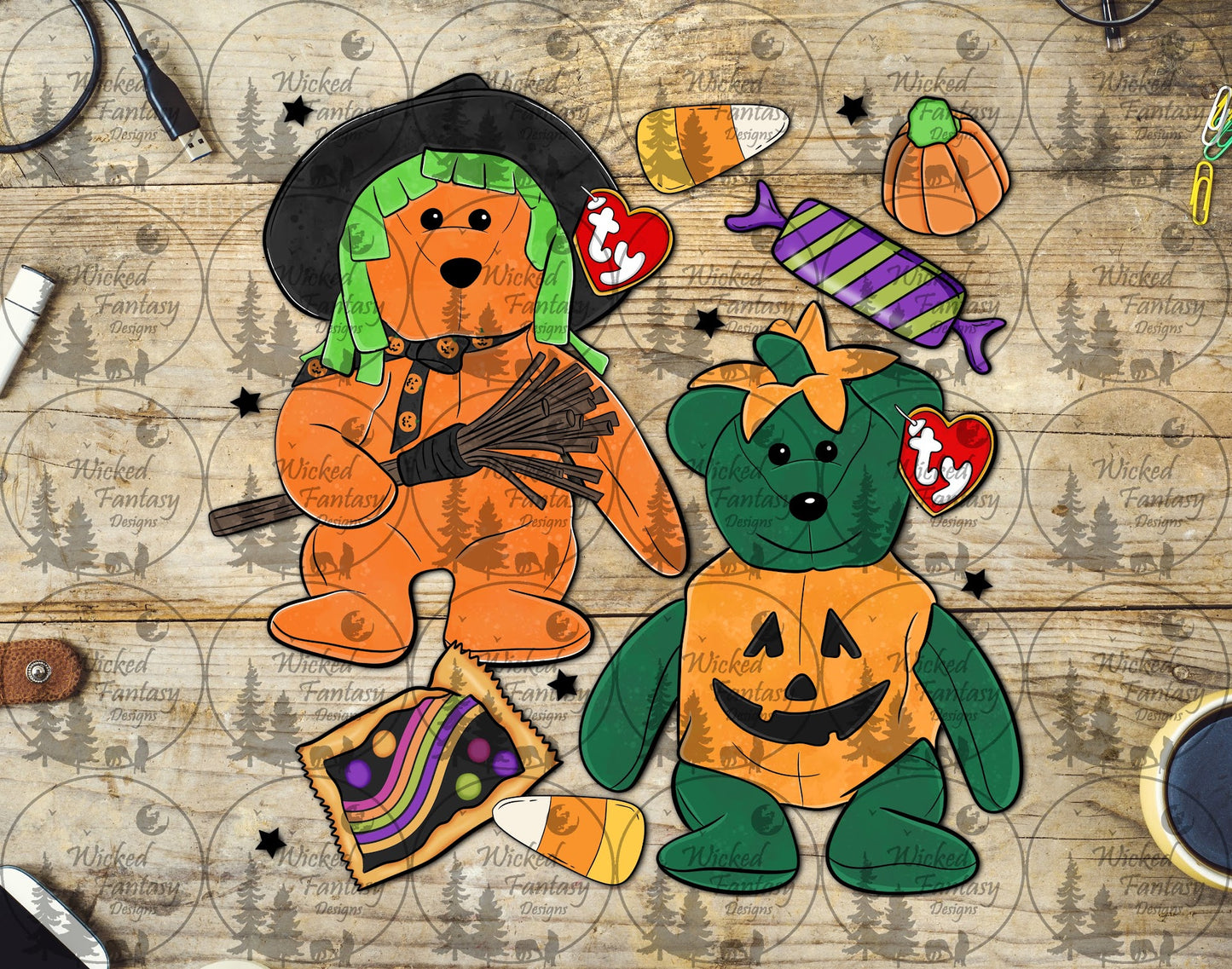 UVDTF Spooky Bears