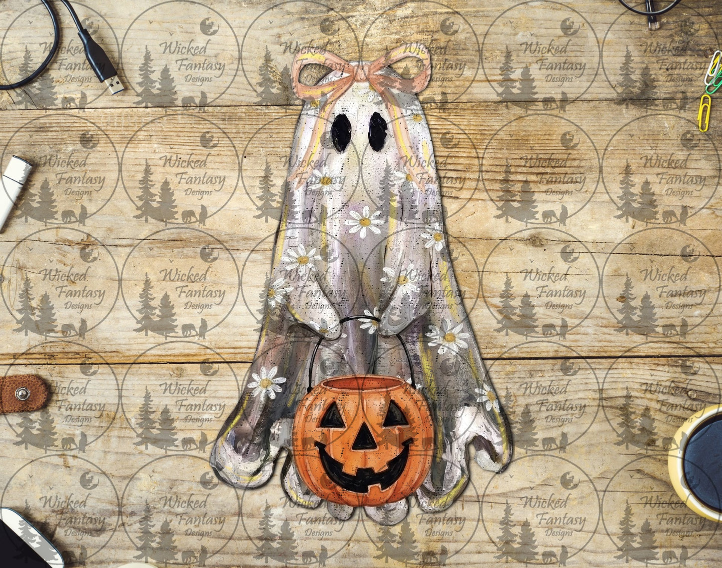 UVDTF Dusty Vintage Daisy Ghost