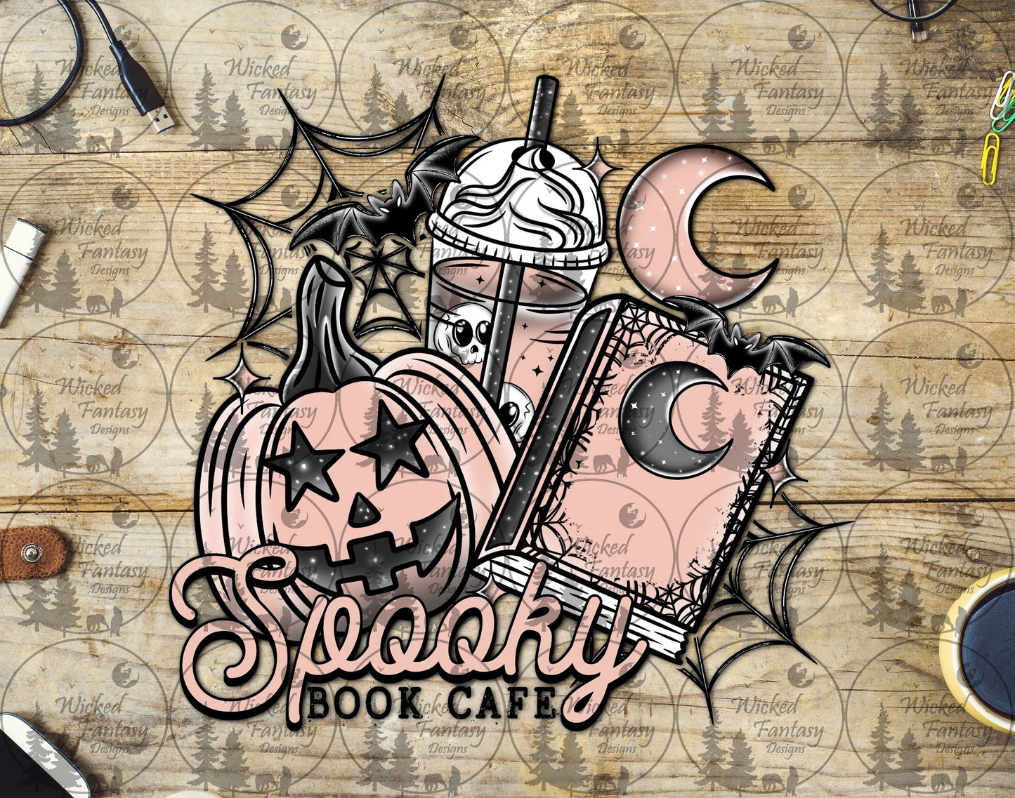 UVDTF Spooky Book Cafe