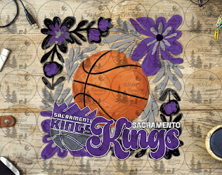 UVDTF Basketball Floral Kings
