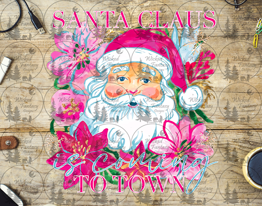 UVDTF Santa Claus is Coming to Town Pink