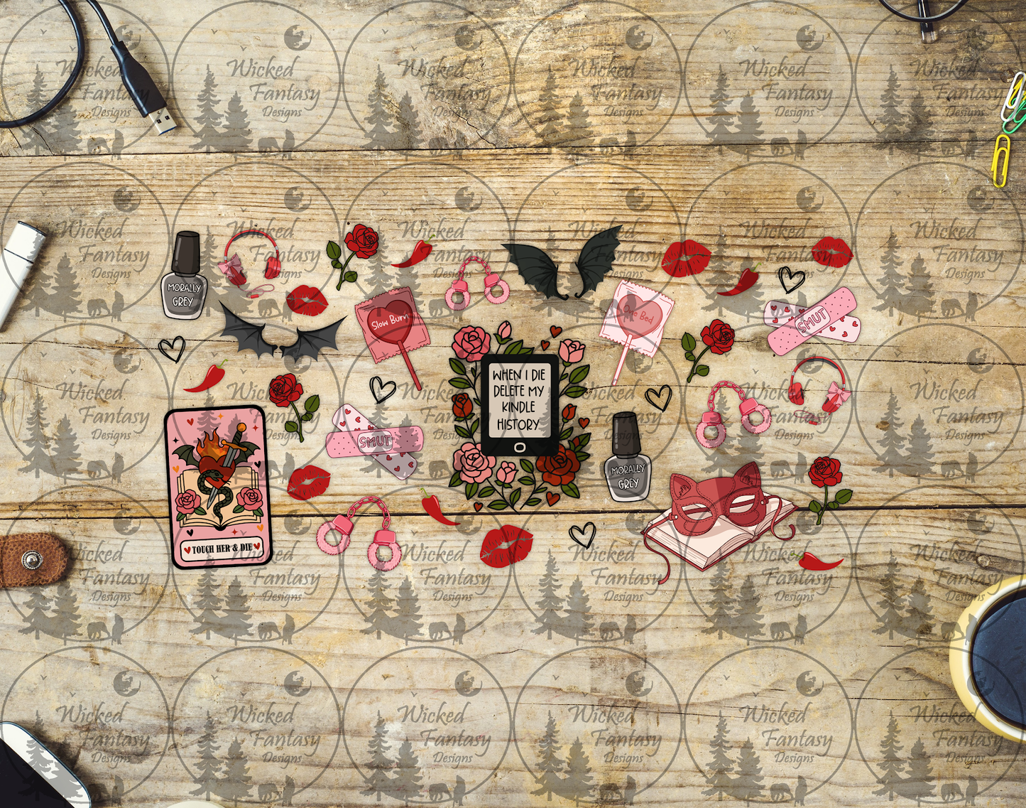 UVDTF When I Die Delete My Kindle History Romantasy Books 16oz 40oz