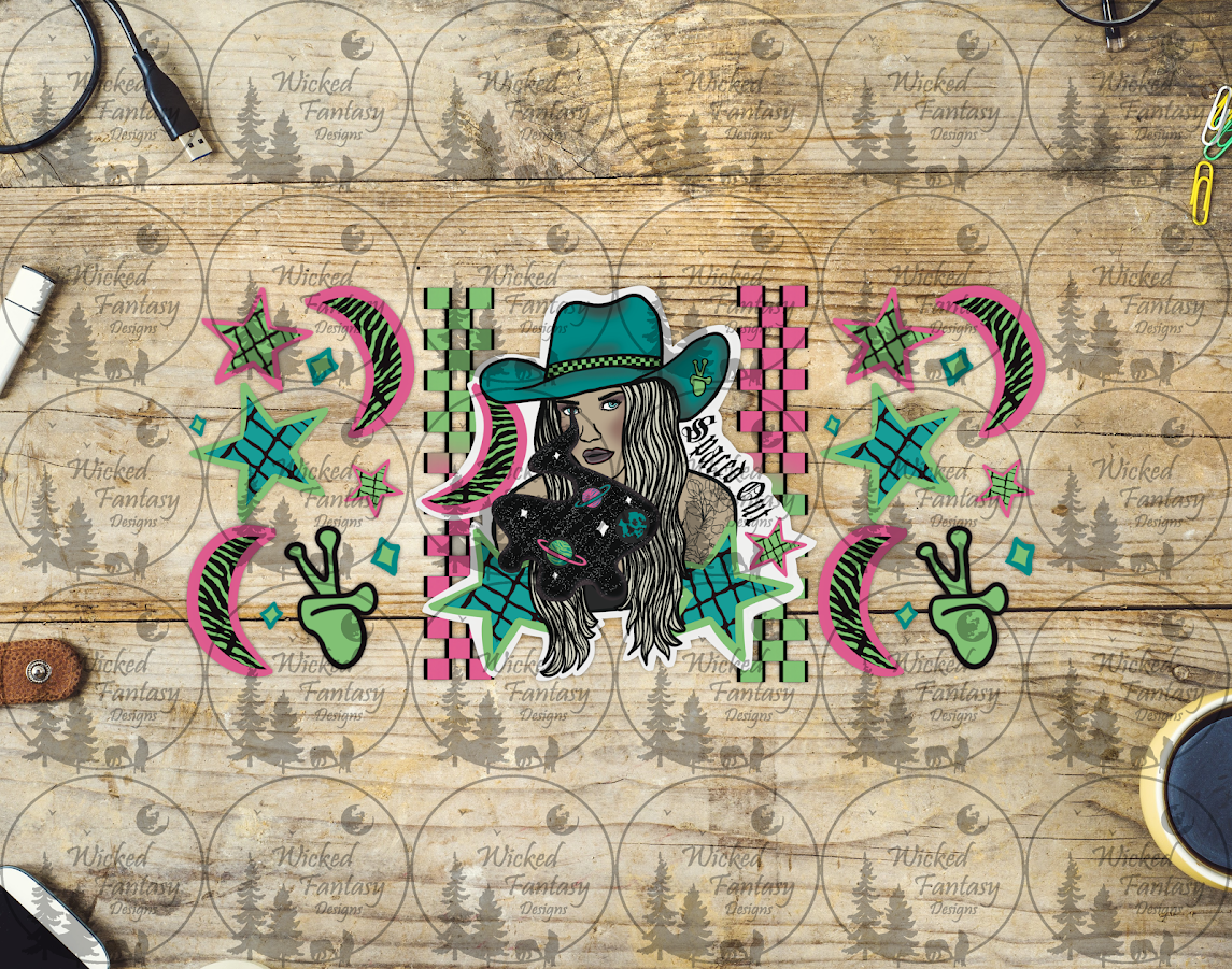 UVDTF Spaced Out Cowgirl 16oz 40oz