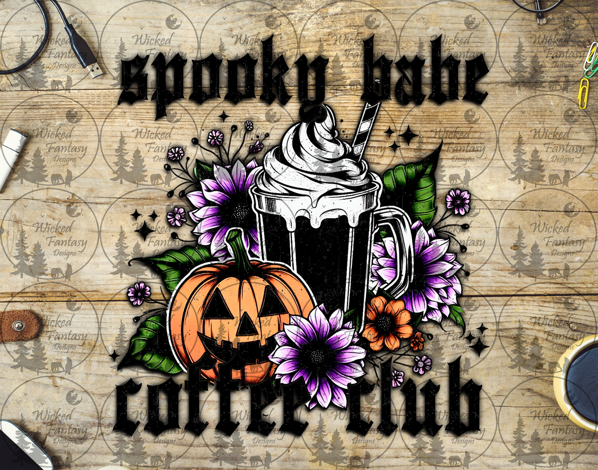 UVDTF Spooky Babe Coffee Club