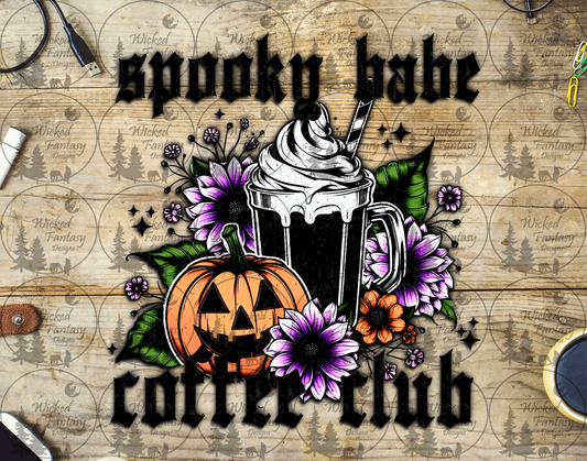 UVDTF Spooky Babe Coffee Club