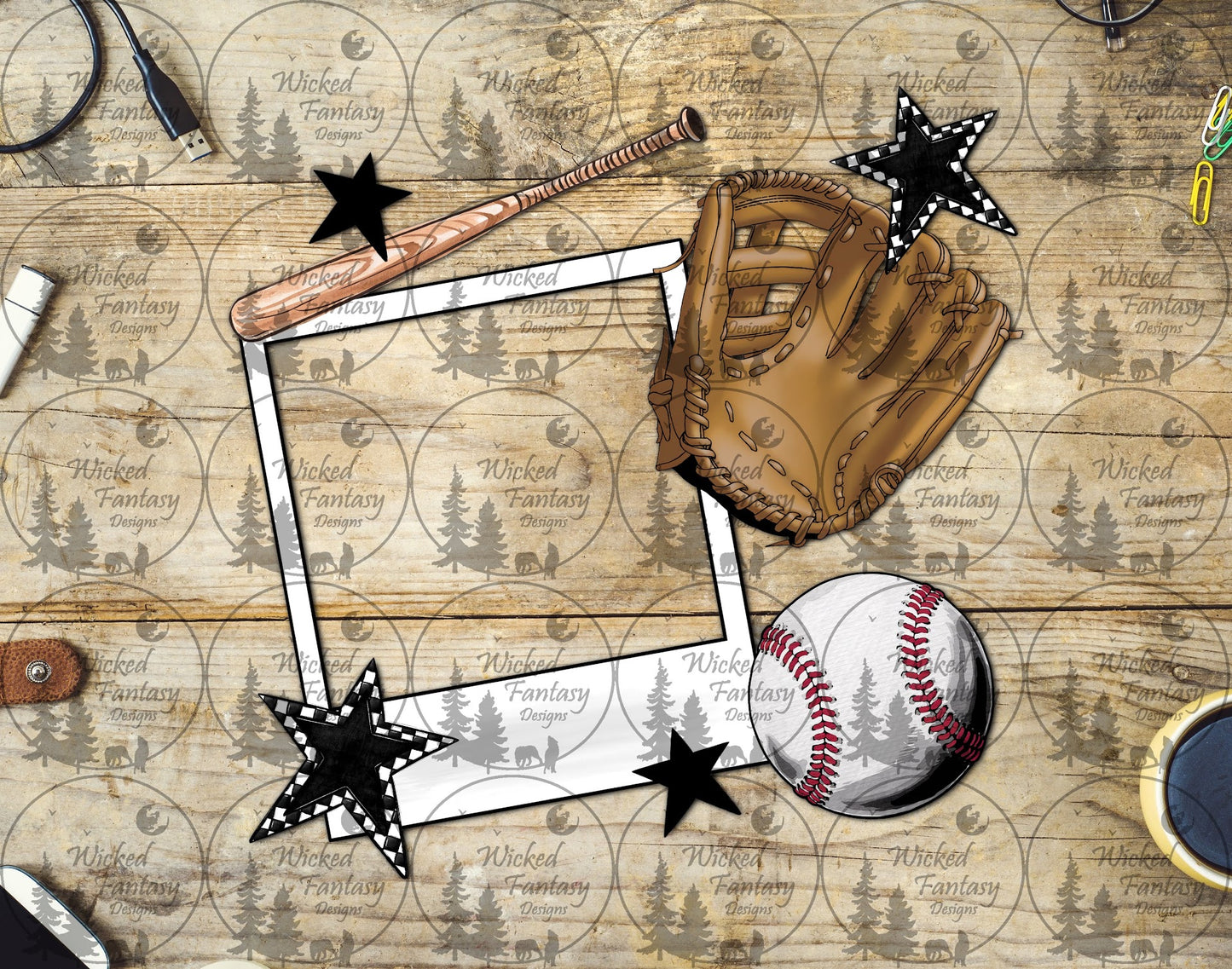 UVDTF Baseball Frame