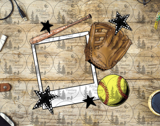 UVDTF Softball Frame