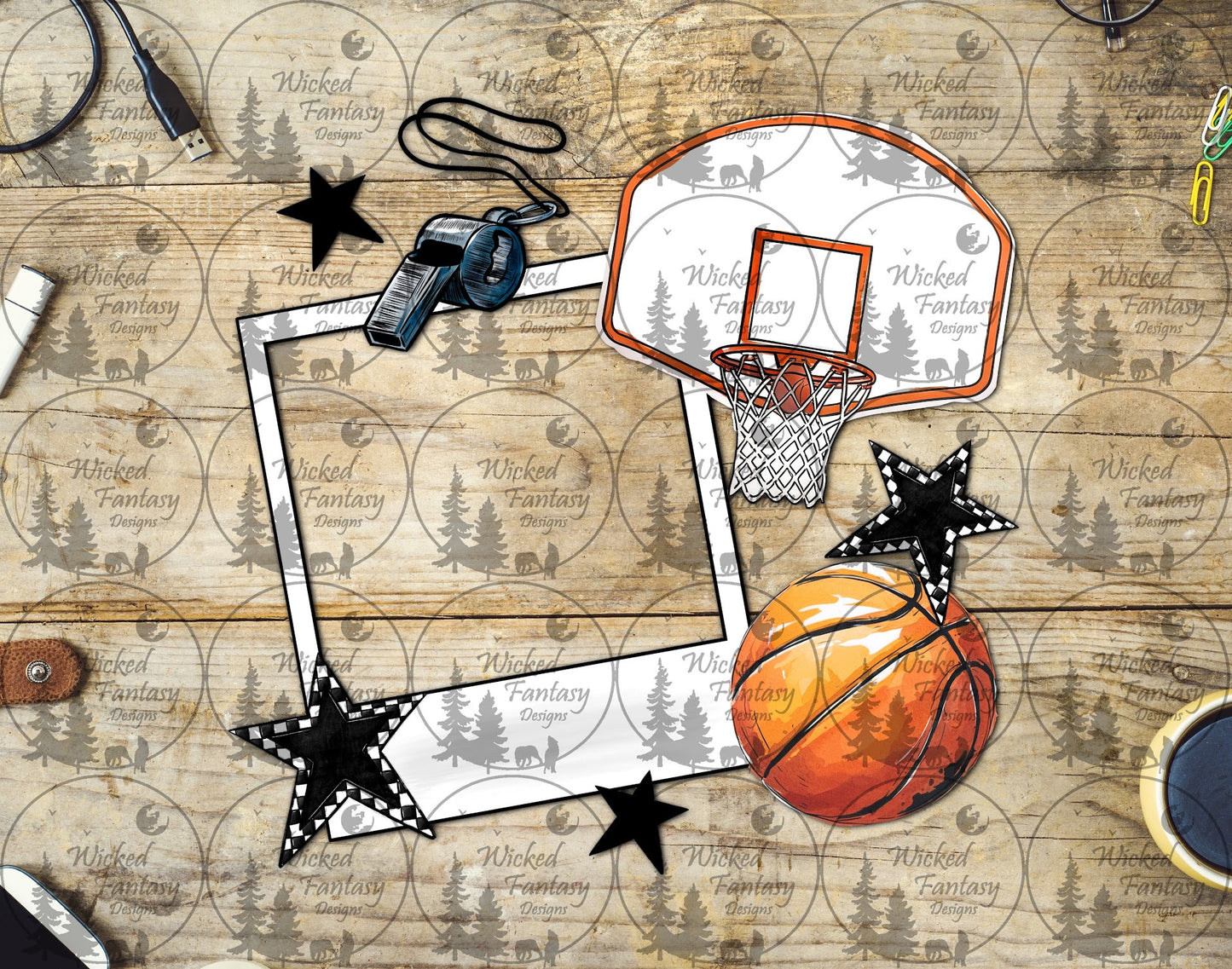 UVDTF Basketball Frame