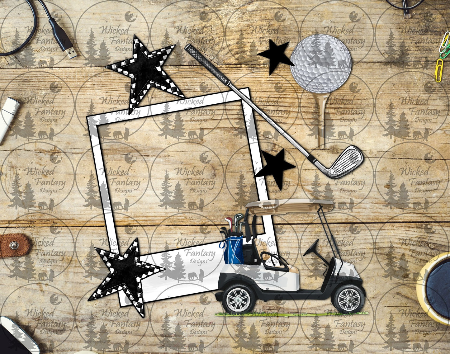 UVDTF Golf Frame