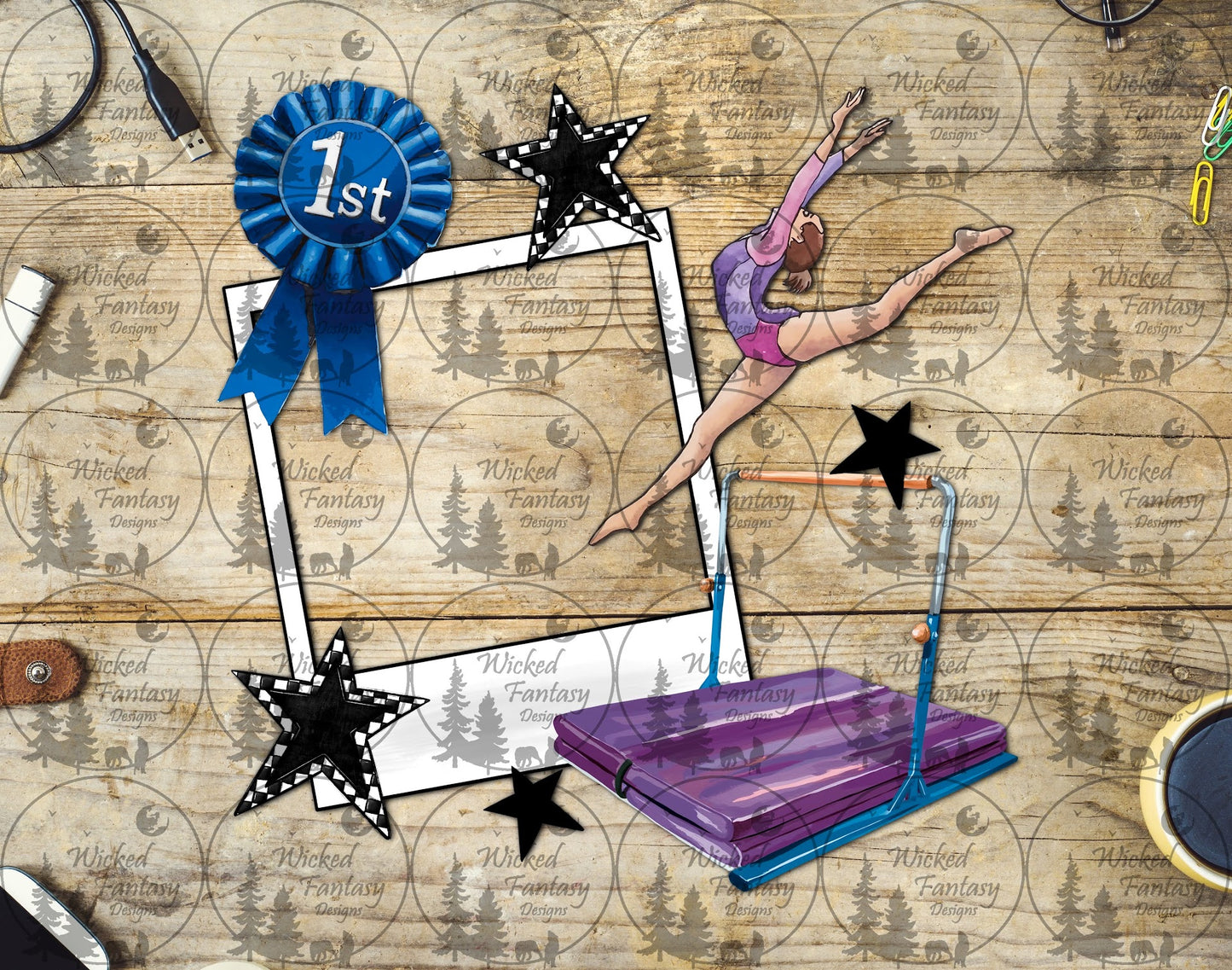 UVDTF Gymnastics Frame