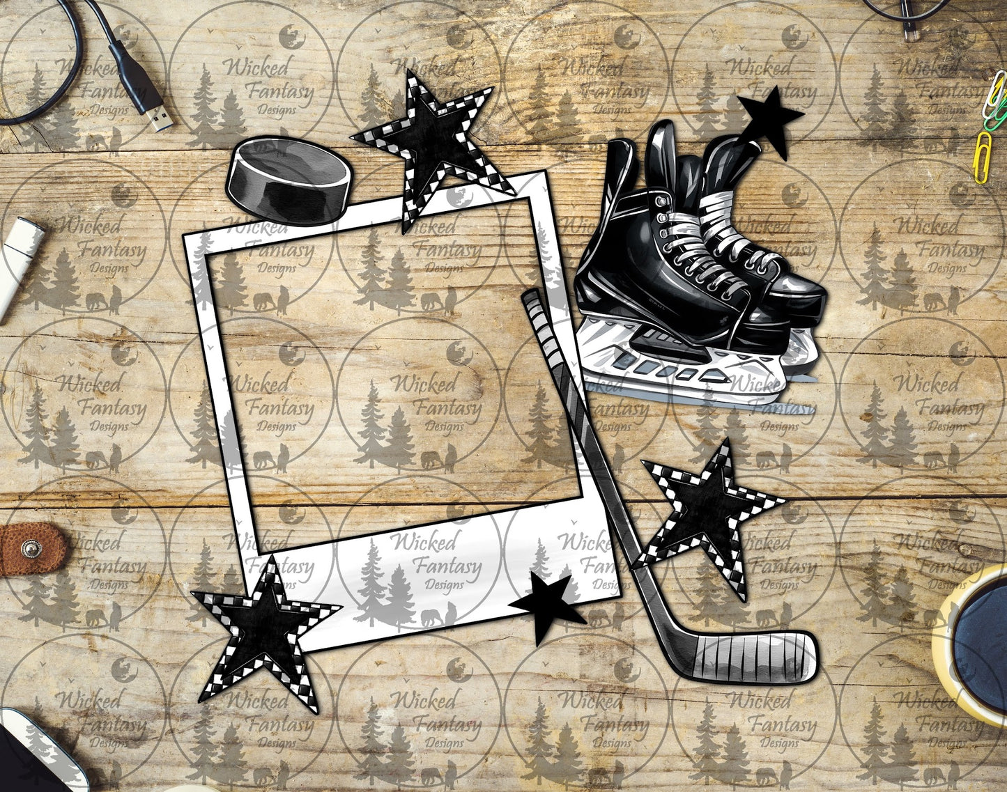 UVDTF Hockey Frame