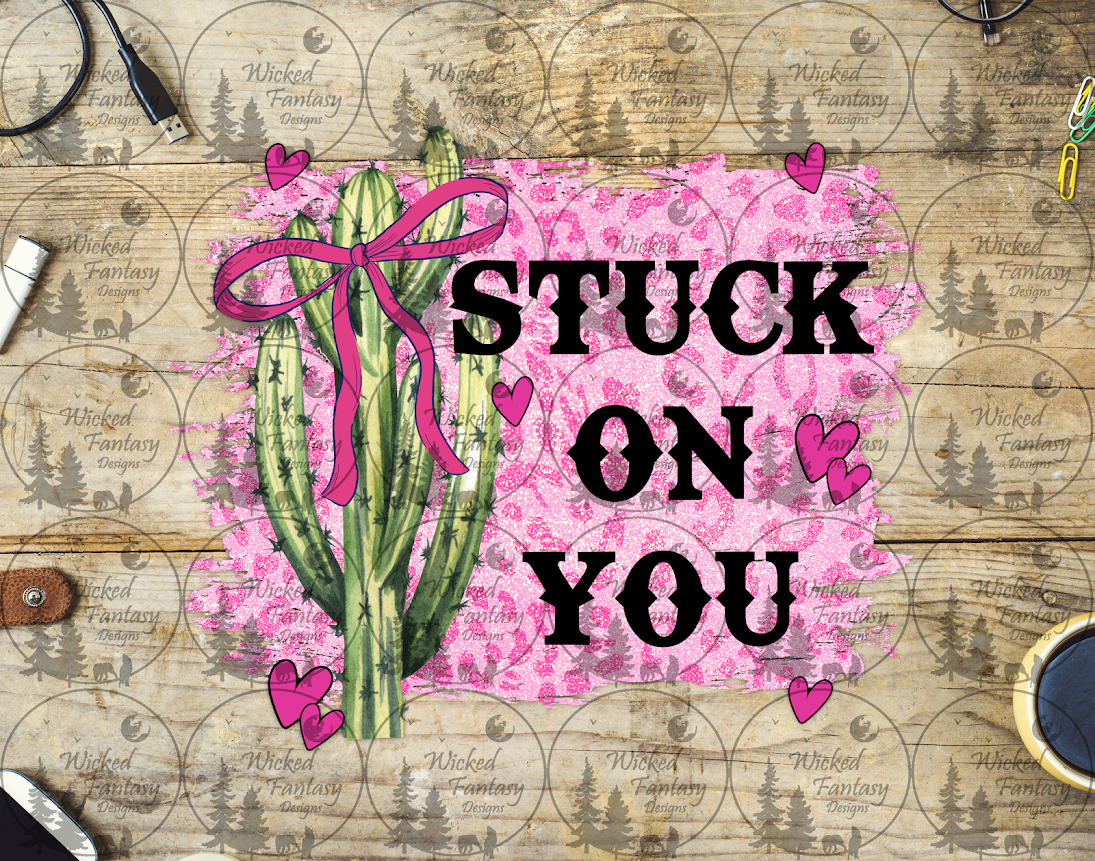 UVDTF Stuck On You Cactus and Hearts