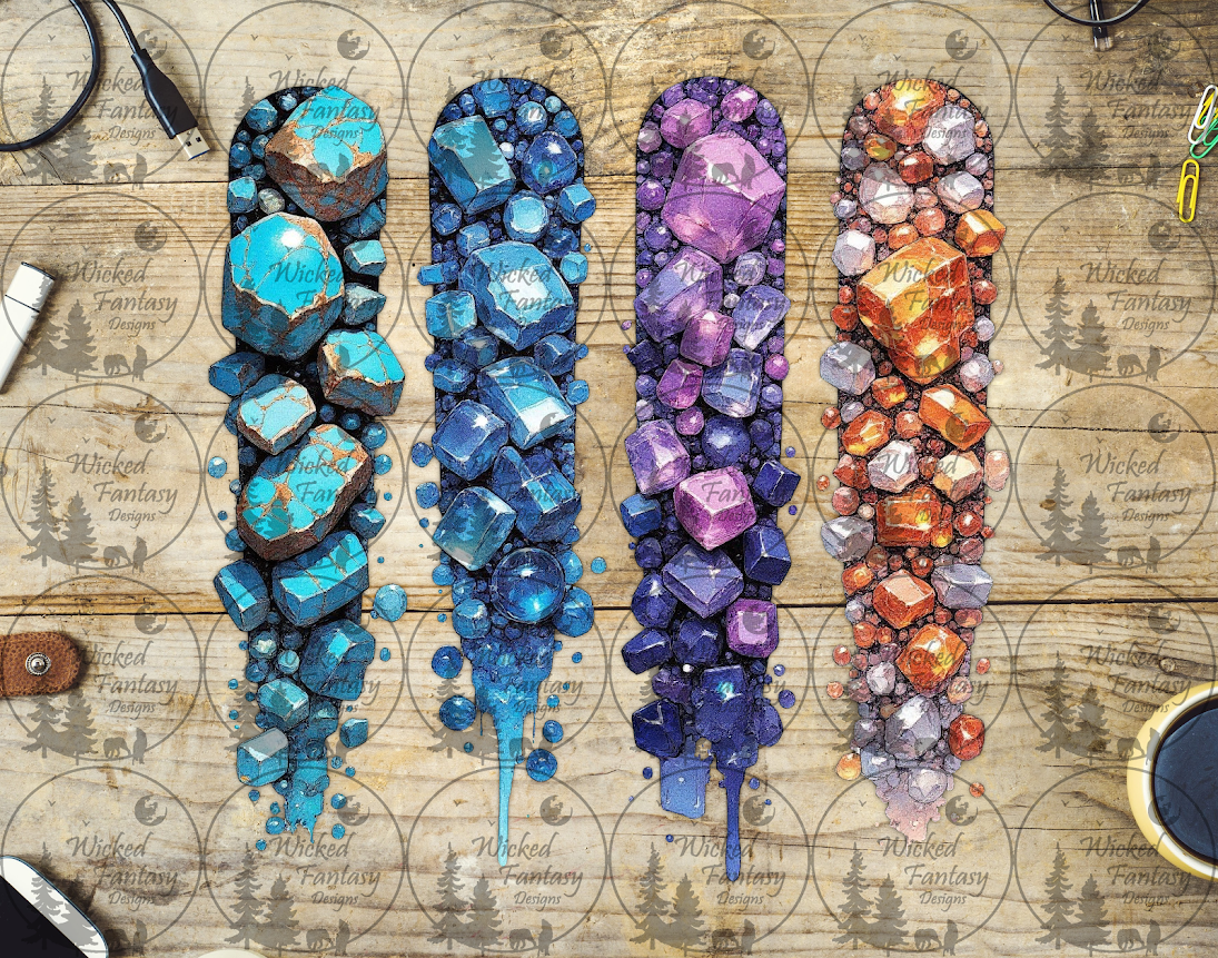 UVDTF Birthstone Brushstrokes Turquoise December