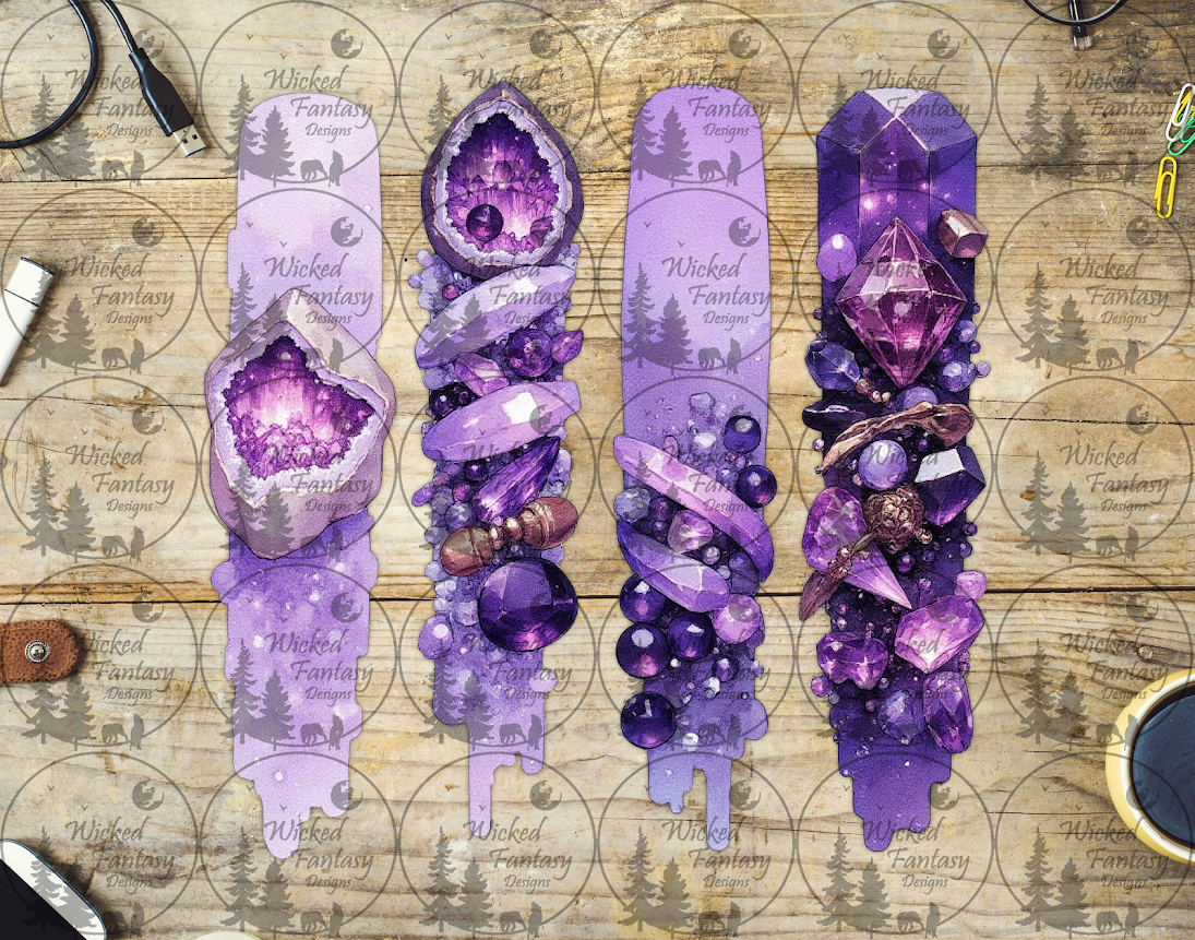 UVDTF Birthstone Brushstrokes Amethyst February