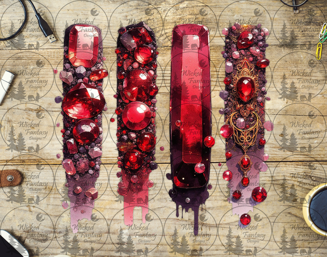 UVDTF Birthstone Brushstrokes Garnet January