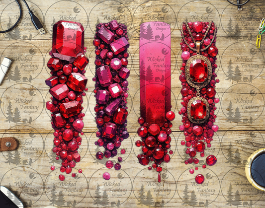 UVDTF Birthstone Brushstrokes Ruby July