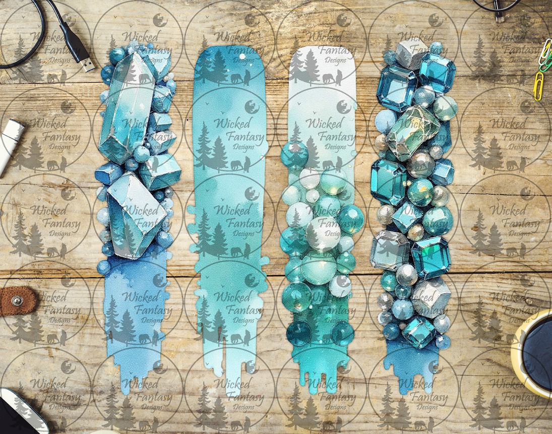 UVDTF Birthstone Brushstrokes Aquamarine March