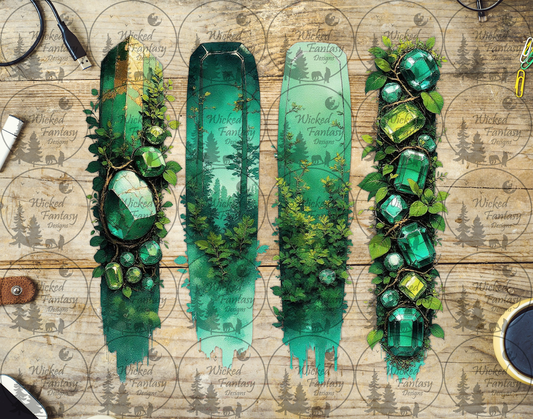 UVDTF Birthstone Brushstrokes Emerald May