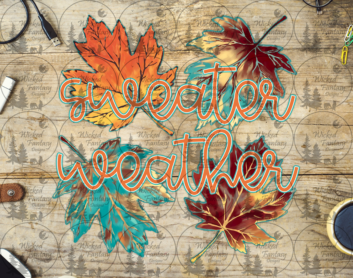 UVDTF Sweater Weather Falling Leaves