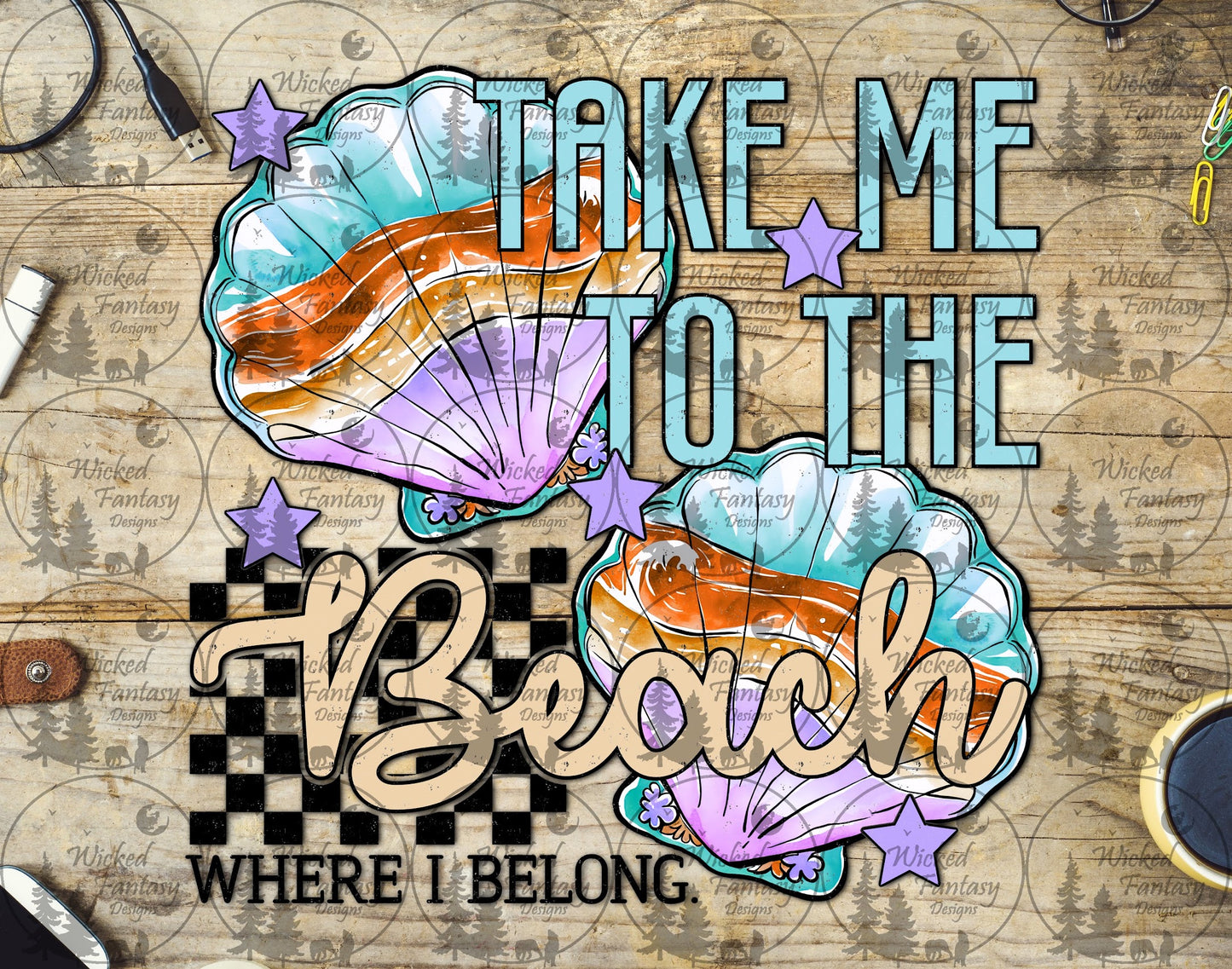 UVDTF Take me to the Beach Where I Belong