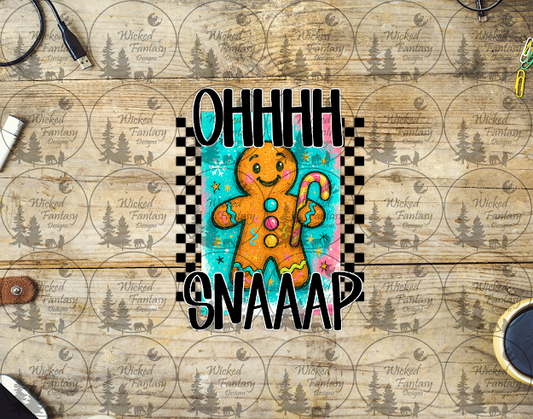 UVDTF Ohhh Snaaap Gingerbread Man