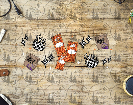 UVDTF Hot Hot Hot Sauce 16oz 40oz