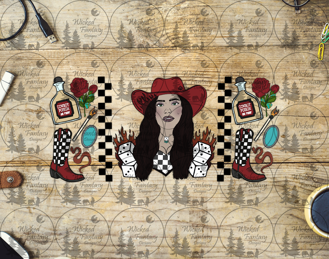 UVDTF Poison Cowgirl 16oz 40oz