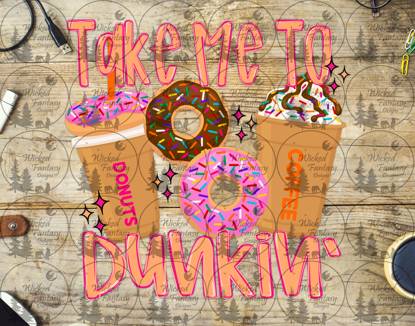 UVDTF Take Me to D' Coffee and Doughnuts