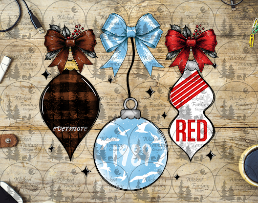 UVDTF Evermore and 1989 Ornaments with Bows