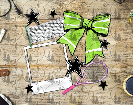 UVDTF Tennis Bow Frame