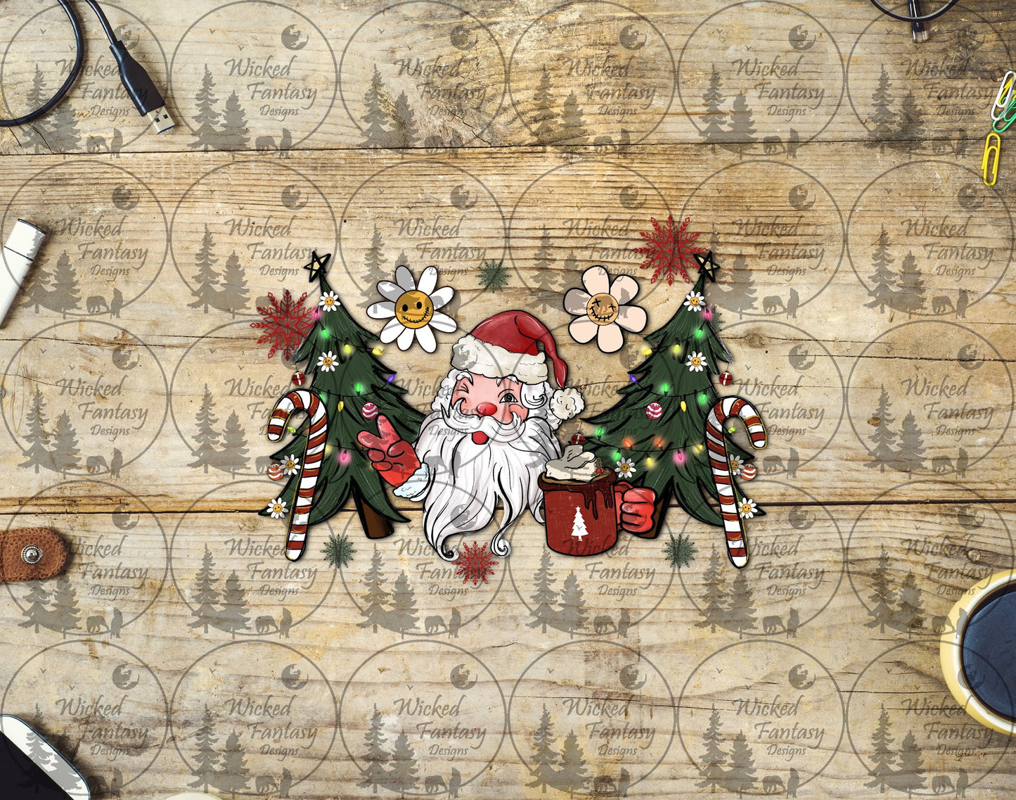 UVDTF Peace Out Santa