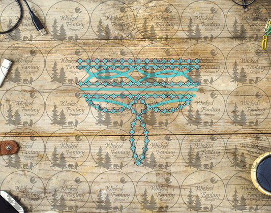 UVDTF Turquoise Gemstone Boot Stitch