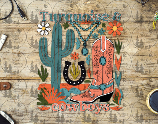 UVDTF Turquoise and Cowboys