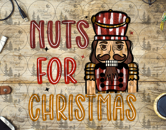 UVDTF Nuts for Christmas Nut Cracker